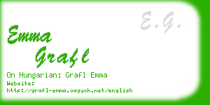 emma grafl business card